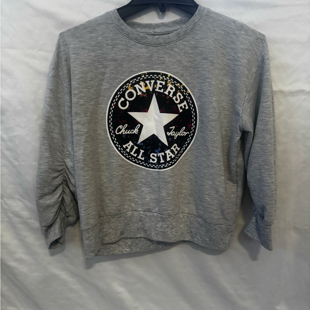 Converse Heather Gray All Star Logo Sweatshirt